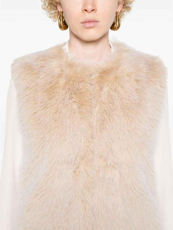  에르노 풀 인조 퍼 리조트 베스트 12627GC00065DR1982 Beige - HERNO