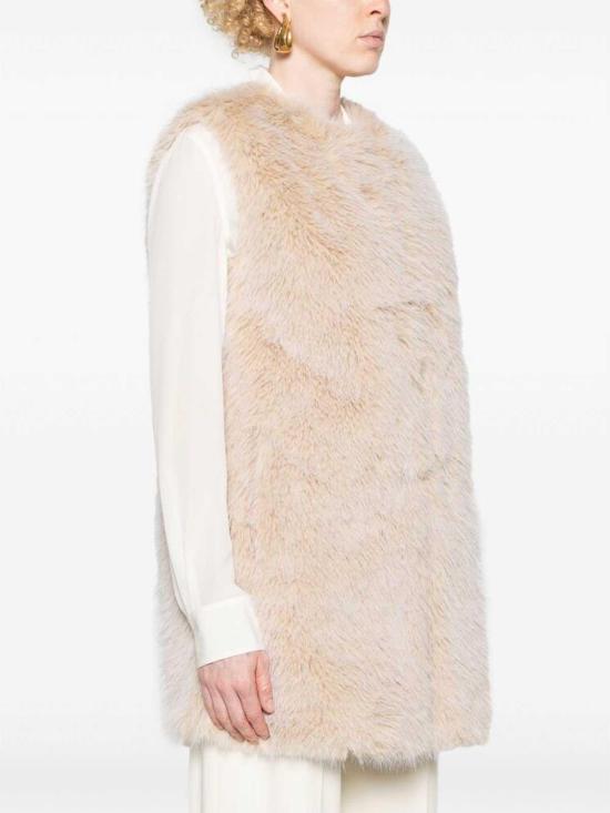  에르노 풀 인조 퍼 리조트 베스트 12627GC00065DR1982 Beige - HERNO