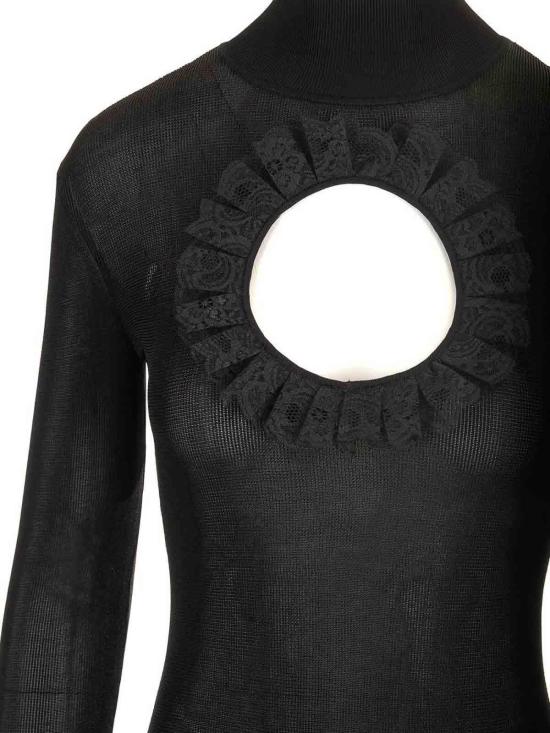  셀프 포트레이트 바디수트 티셔츠 SS25CK005TBBLACK Black - SELF PORTRAIT