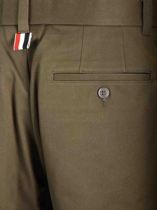 25FW 톰브라운 스트레이트 팬츠 MTU320UF0576320 Green - THOM BROWNE