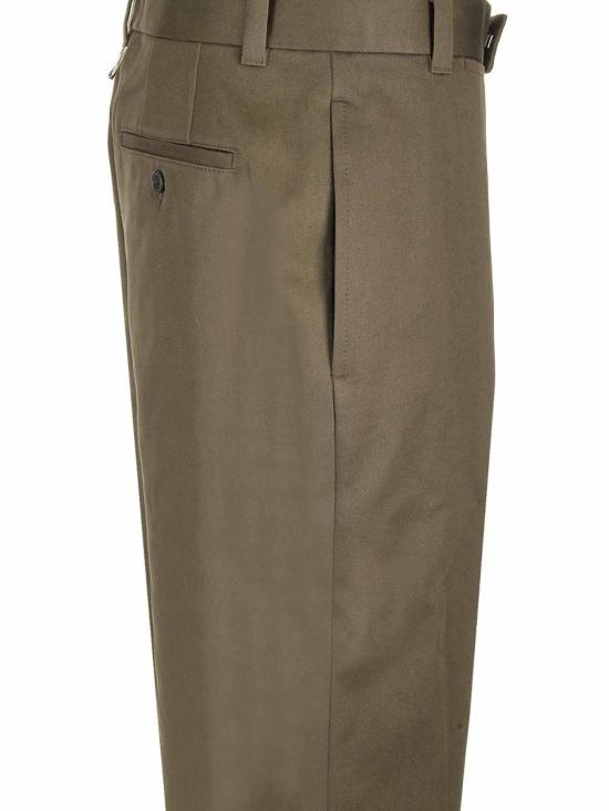 25FW 톰브라운 스트레이트 팬츠 MTU320UF0576320 Green - THOM BROWNE