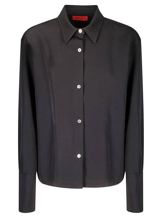 25FW 더 레이티스트 셔츠 TLW04006J0094ABTP T0002 BLACK