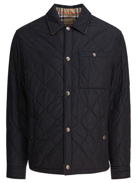 25FW 버버리 브라이튼 리버시블 퀼티드 나일론 자켓 8110270 BLACK DOM