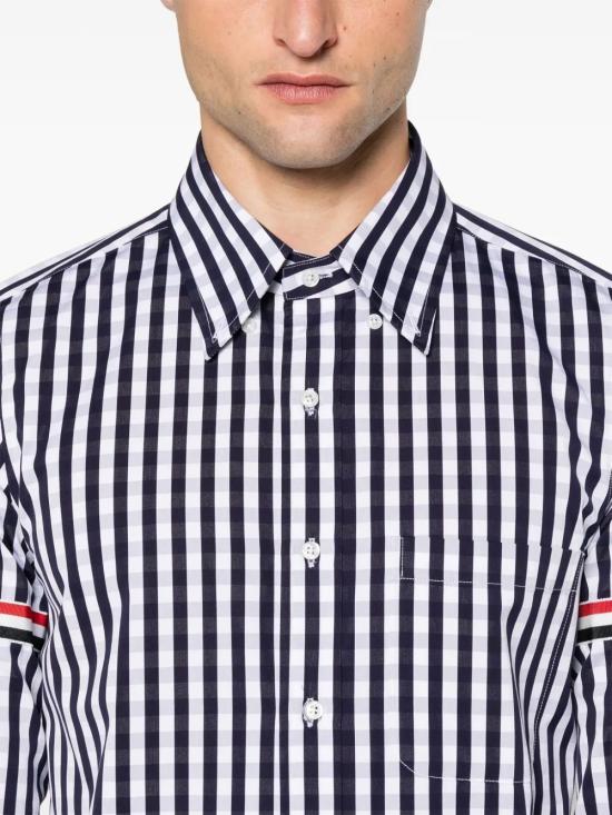 25FW 톰브라운 긴팔 셔츠 MWL301OF0998415 NAVY DOM - THOM BROWNE