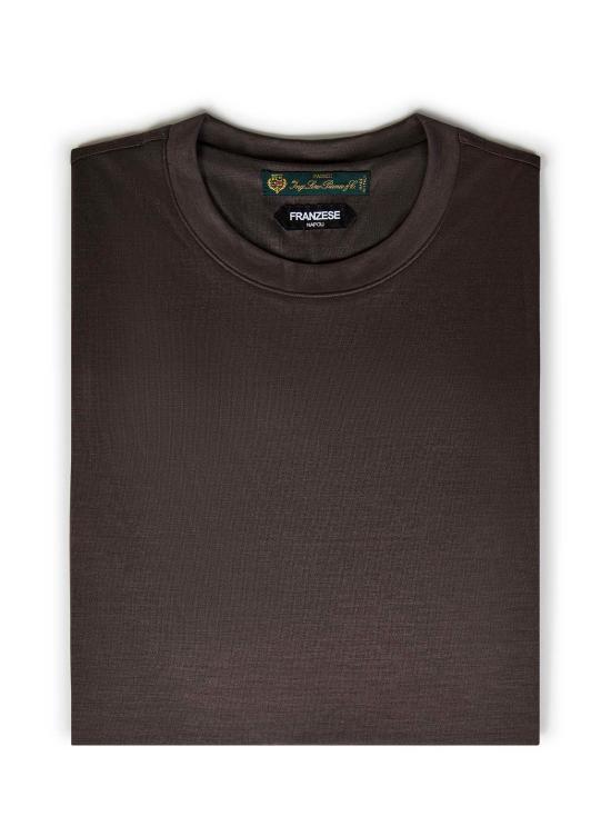 24FW 프랜지스 콜렉션 반팔 티셔츠 MF0202 MARRONE Brown - FRANZESE COLLECTION