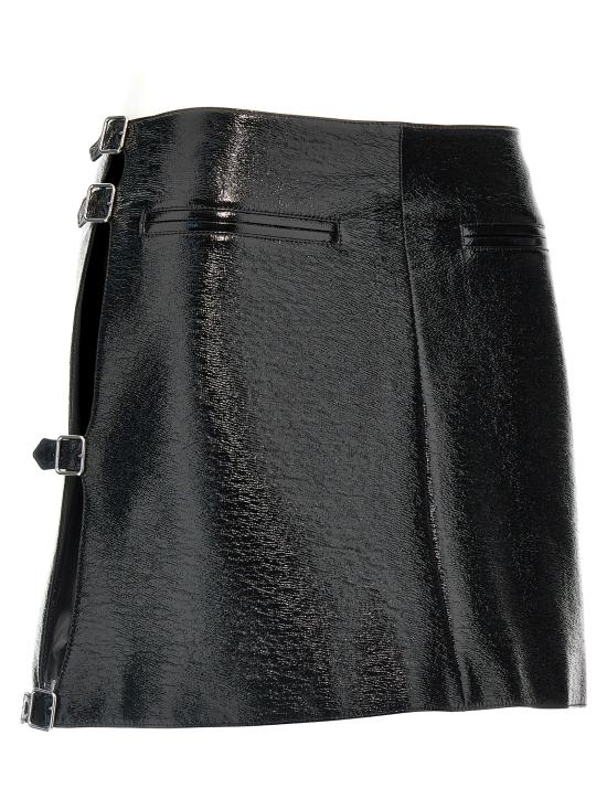  쿠레쥬 숏 스커트 324CJU187VY00159999 Black - COURREGES