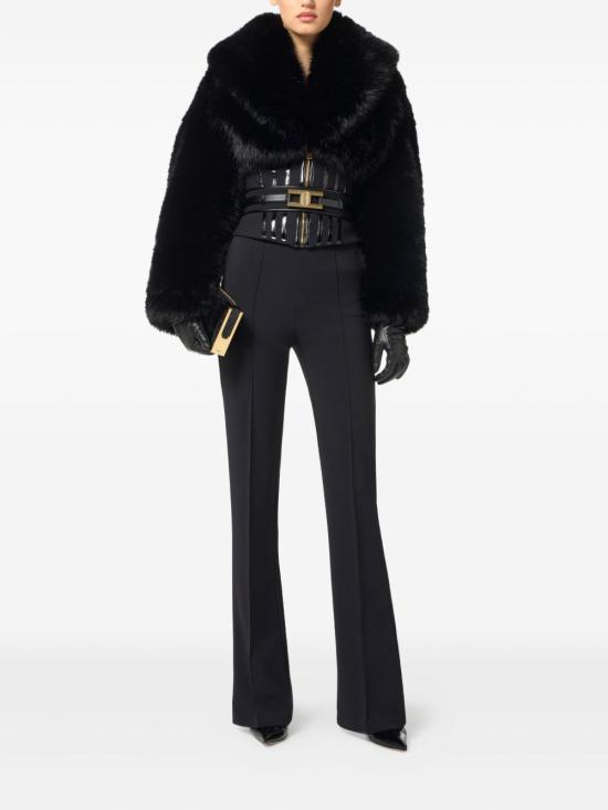 25FW 엘리자베타프랜치 플레어 팬츠 PA14157E2 110 Black - ELISABETTA FRANCHI