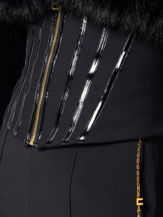 25FW 엘리자베타프랜치 플레어 팬츠 PA14157E2 110 Black - ELISABETTA FRANCHI