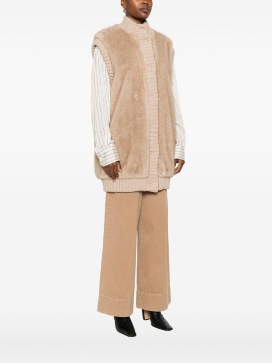 25FW 핑코 베스트 GENOVESE105402 A2PIC60 Beige - PINKO