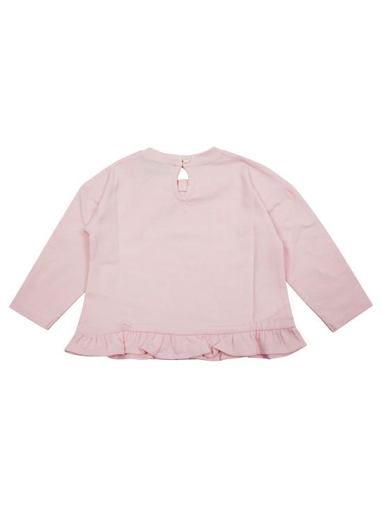 25FW [키즈] 모스키노 티셔츠 MDO00S LBA11 50209 SUGAR ROSE ROSA - MOSCHINO