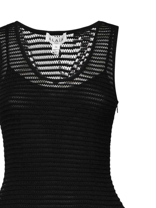  알라이아 숏 원피스 AA9R2534K008A995 Black - ALAIA