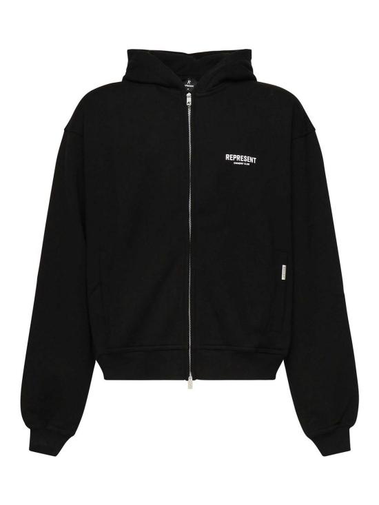  리프레젠트 후드 티셔츠 OCM41122001 Black