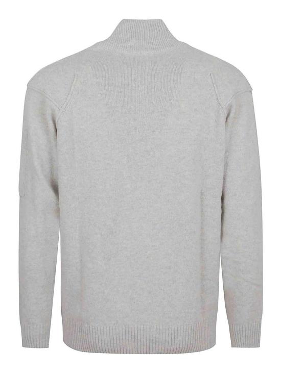  씨피 컴퍼니 집업 니트 19CMKN709A110149AM13 White - C.P. COMPANY