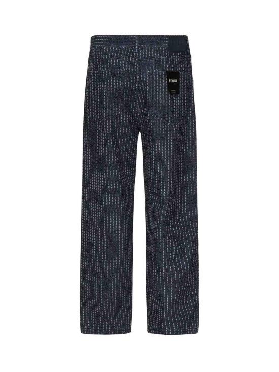  펜디 스트레이트 팬츠 FLP285AUACF1RXI Medium Wash - FENDI