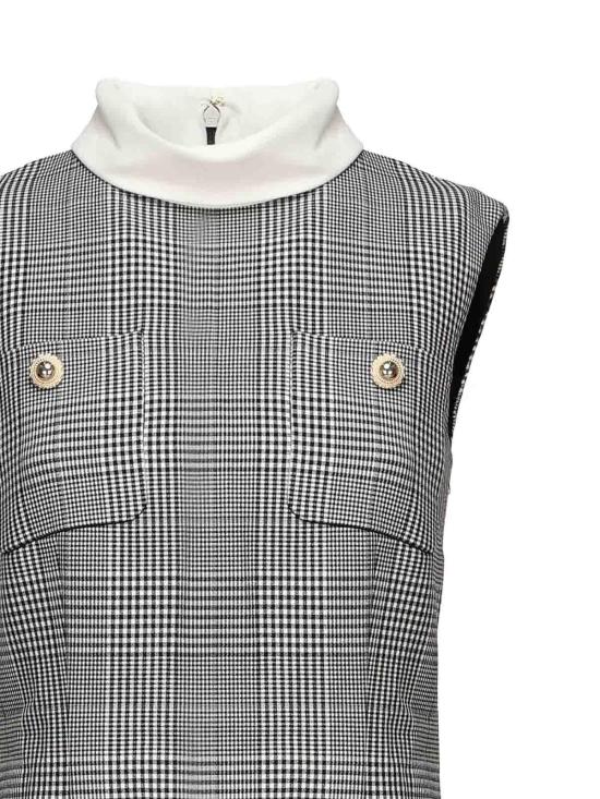 25FW 셀프 포트레이트 숏 원피스 PF25016SBW Black - SELF PORTRAIT