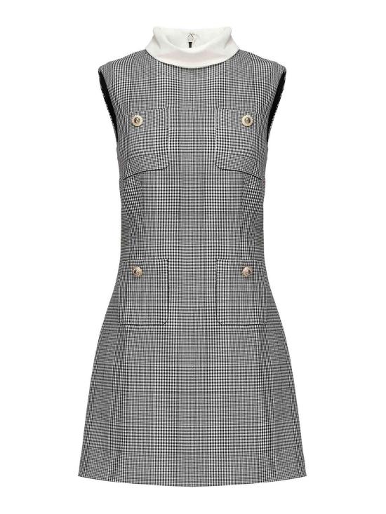 25FW 셀프 포트레이트 숏 원피스 PF25016SBW Black - SELF PORTRAIT