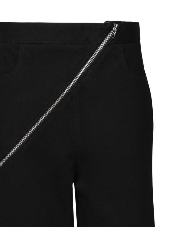  알라이아 스트레이트 팬츠 AA9P0295D003A995 Black - ALAIA