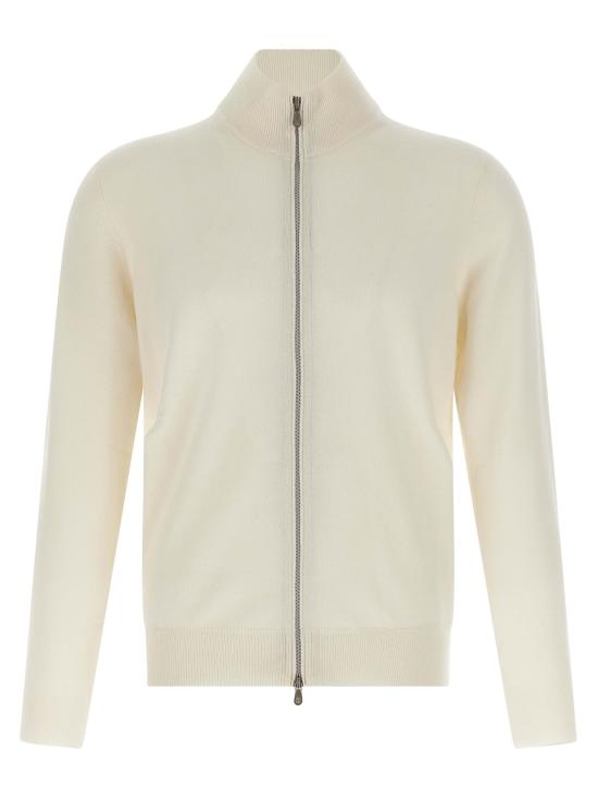 25FW 브루넬로 쿠치넬리 집업 니트 M2200106CO312