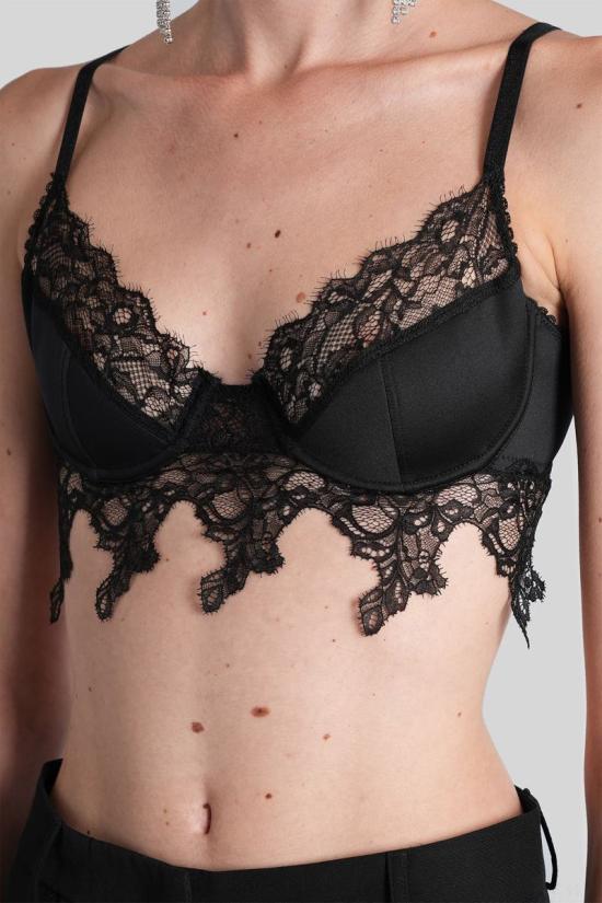 25FW 블루마린 민소매 티셔츠 425450 2C405A Black - BLUMARINE