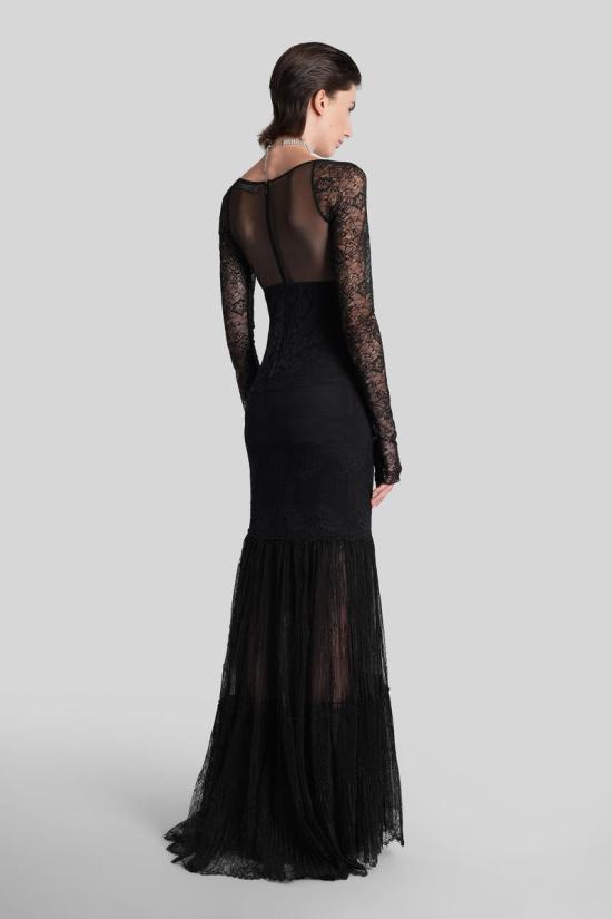 25FW 블루마린 롱 원피스 425441 2A689A Black - BLUMARINE