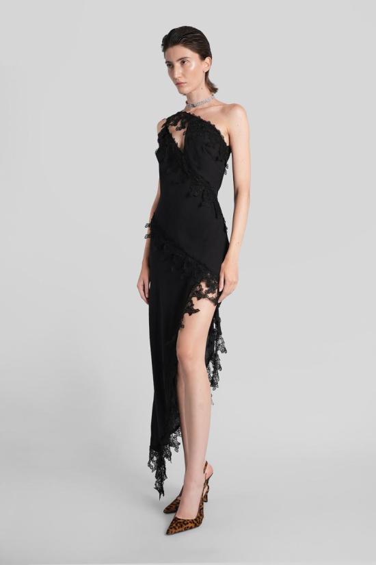 25FW 블루마린 롱 원피스 425438 2A674A Black - BLUMARINE