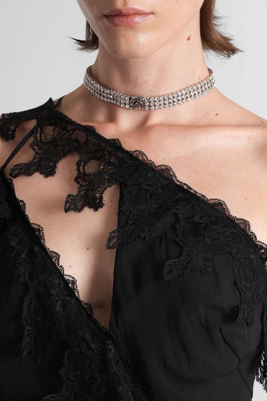 25FW 블루마린 롱 원피스 425438 2A674A Black - BLUMARINE