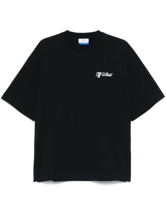 25FW 오프화이트 반팔 티셔츠 OMAA120C99JER00D1001 Black