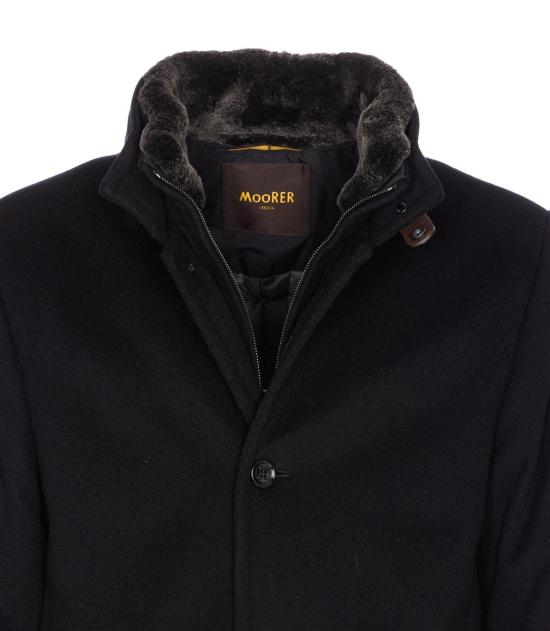 25FW 무레르 코트 BONDFURLEU0001 Black - MOORER