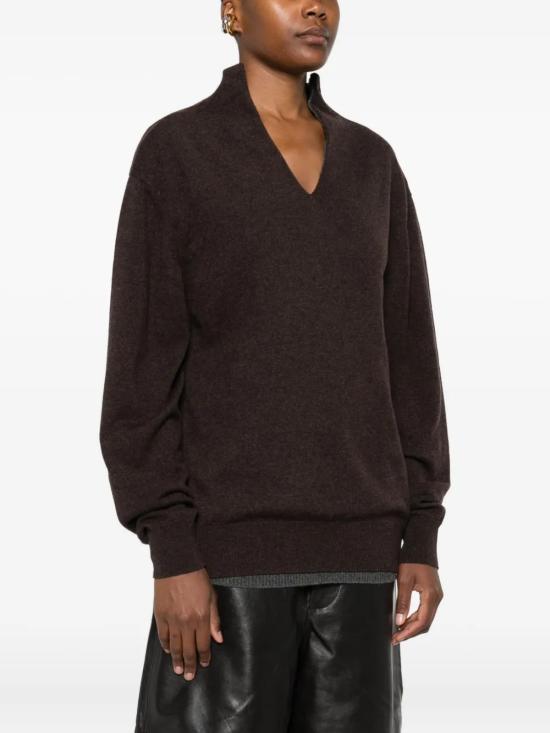 25FW 까르벵 스웨터 6252K21059OAKMELANGE Brown - CARVEN