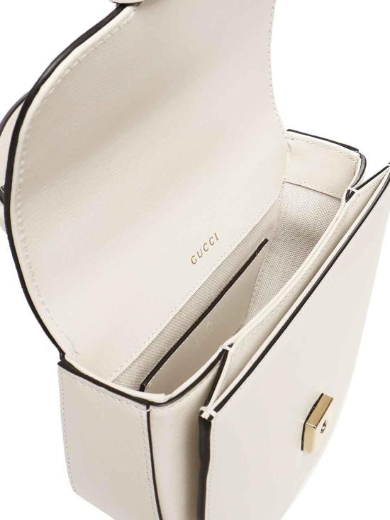  구찌 홀스빗 1955 미니 탑 핸들백 7813871AAQD9022 White - GUCCI