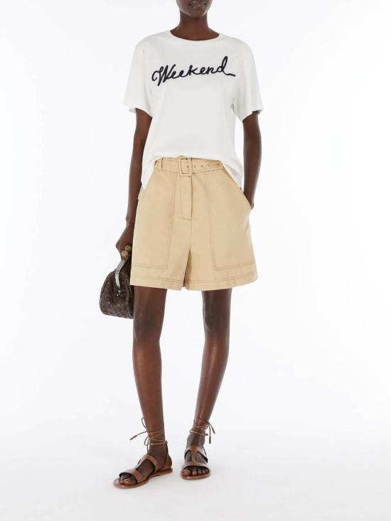 25SS 위켄드막스마라 숏팬츠 2515141012600002 Light Beige - WEEKEND MAX MARA