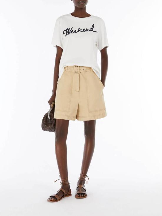 25SS 위켄드막스마라 숏팬츠 2515141012600002 Light Beige - WEEKEND MAX MARA