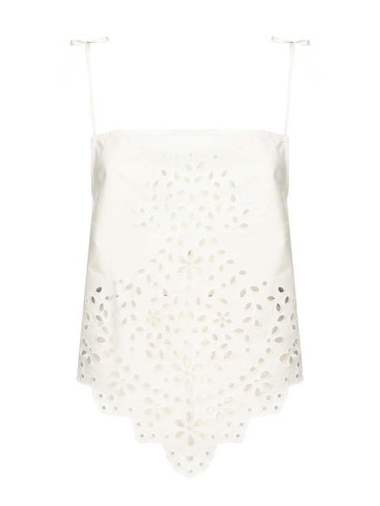 25SS 셀프 포트레이트 민소매 티셔츠 SS25138TWHITE White