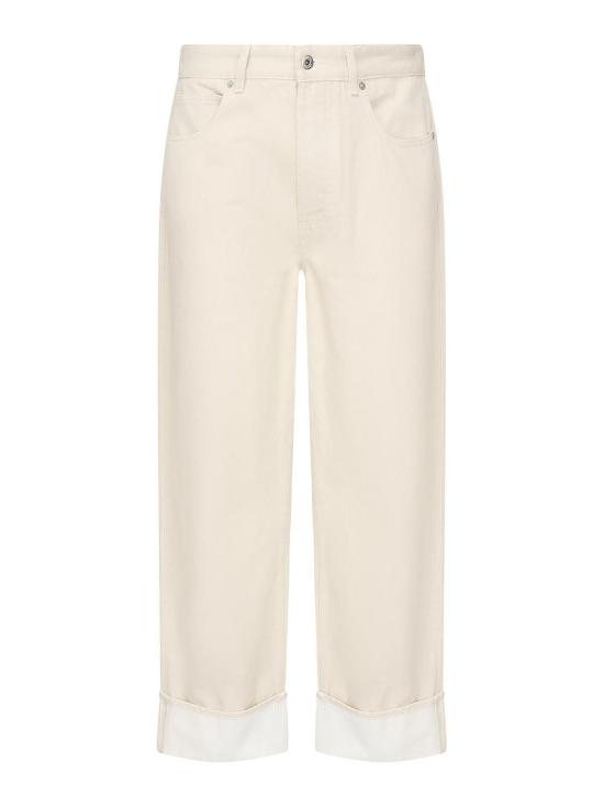  보테가베네타 스트레이트 팬츠 824658V5DV09247 White