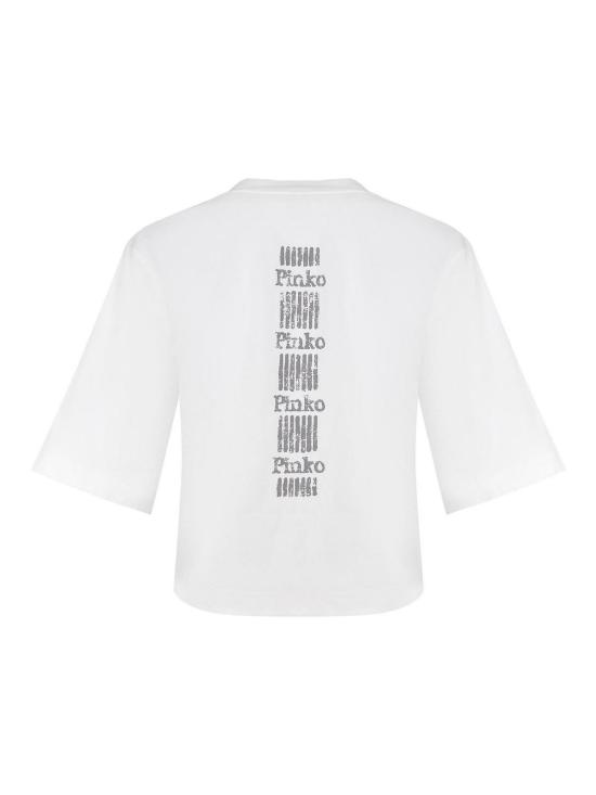 25SS 핑코 반팔 티셔츠 1046062D0Z05 White - PINKO