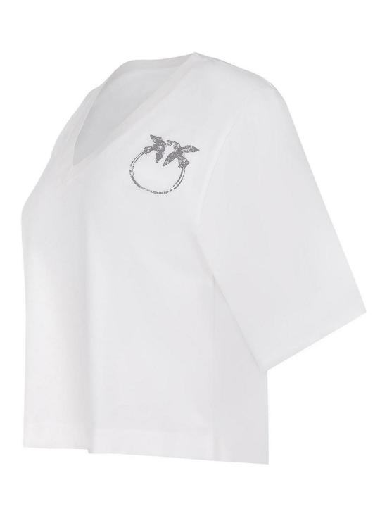 25SS 핑코 반팔 티셔츠 1046062D0Z05 White - PINKO