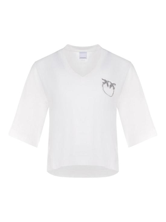 25SS 핑코 반팔 티셔츠 1046062D0Z05 White