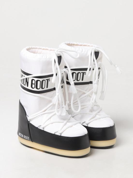 25FW [키즈] 문부츠 아이콘 나일론 부츠 80D1400440B NA02 White - MOON BOOT