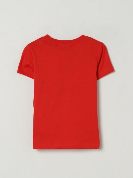 25FW [키즈] 모스키노 티셔츠 HUM05HLAA01 50109 Red - MOSCHINO