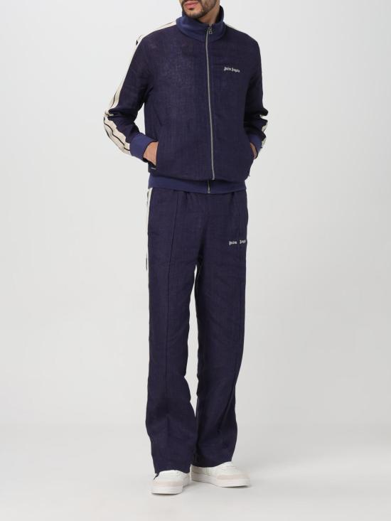 25FW 팜앤젤스 긴팔 티셔츠 PMBD072S24FAB001 4603 Navy - PALM ANGELS