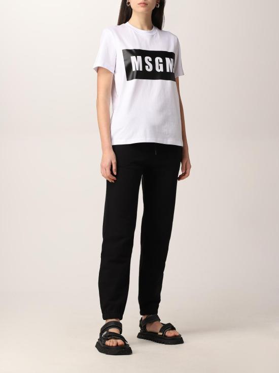 25FW 엠에스지엠 반팔 티셔츠 2000MDM520200002 01 White - MSGM