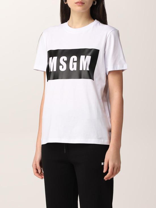 25FW 엠에스지엠 반팔 티셔츠 2000MDM520200002 01 White - MSGM