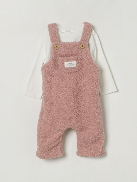 25FW [키즈] 테디 앤 미노우 오버롤 A25TDS0004PE034 333 Blush Pink
