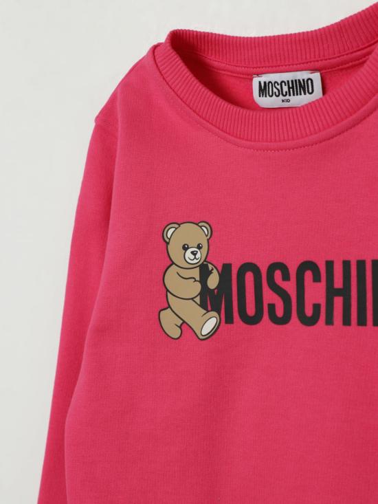 25FW [키즈] 모스키노 풀오버 HPF08VLCA83 50541 Pink - MOSCHINO