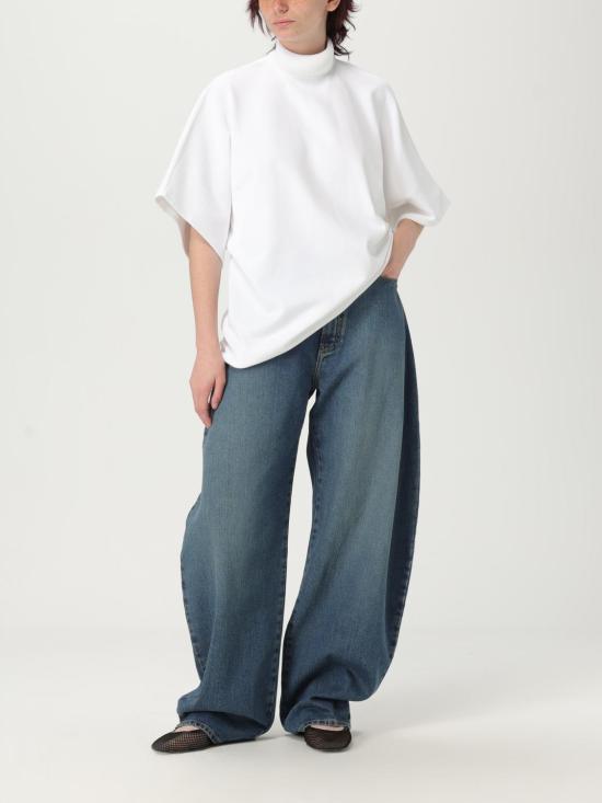25SS 알라이아 반팔 티셔츠 AA9H1213K064A 000 White - ALAIA