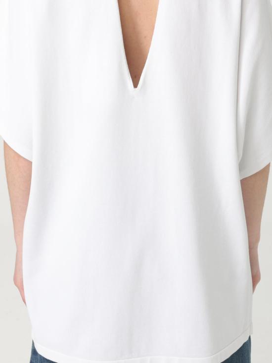 25SS 알라이아 반팔 티셔츠 AA9H1213K064A 000 White - ALAIA
