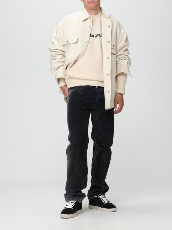 25FW 팜앤젤스 스웨터 PMHE054F23KNI004 0110 White - PALM ANGELS