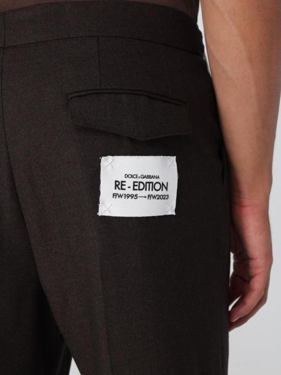 25FW 돌체앤가바나 스트레이트 팬츠 GV6LETFURNC M3977 Brown - DOLCE & GABBANA