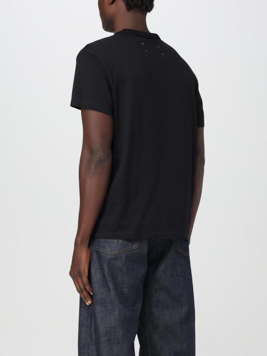 25FW 마르지엘라 디스토티드 로고 티셔츠 S30GC0701S22816 900 Black - MAISON MARGIELA