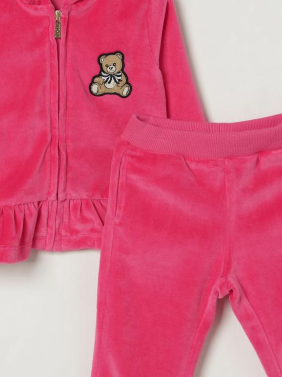 25FW [키즈] 모스키노 오버롤 MDK03BLGA07 50541 Blush Pink - MOSCHINO